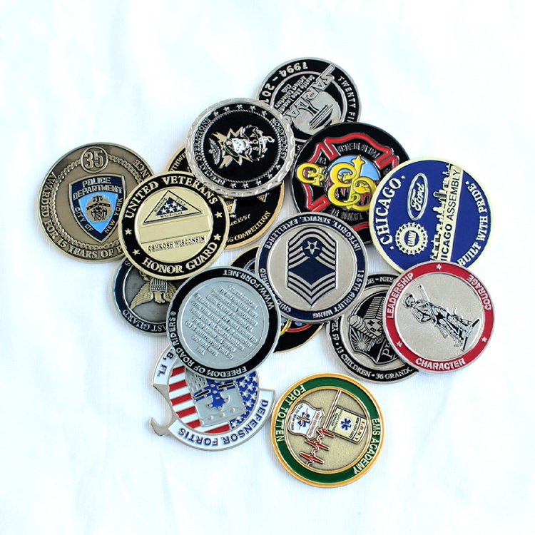 Metal commemorative military coin custom challenge coin