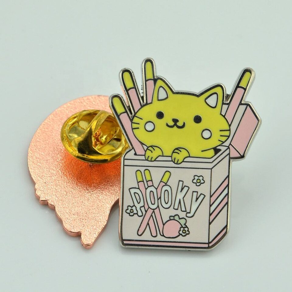 Custom Cat Shaped Enamel Pins