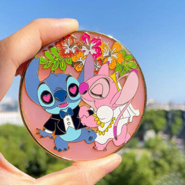 Custom Enamel Pin with Glitter