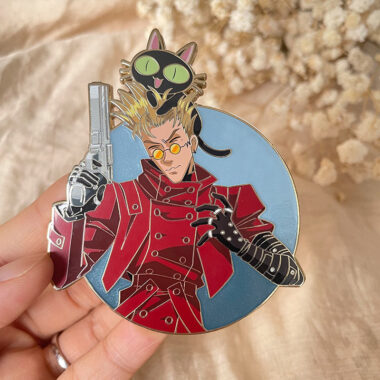 Custom Enamel Pin with Glitter