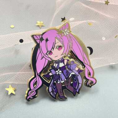 Custom Enamel Pin with Glitter
