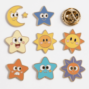 Antique Plated Iron Metal Hard Enamel Pin