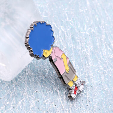 Custom Skeleton Shield Cap Pins