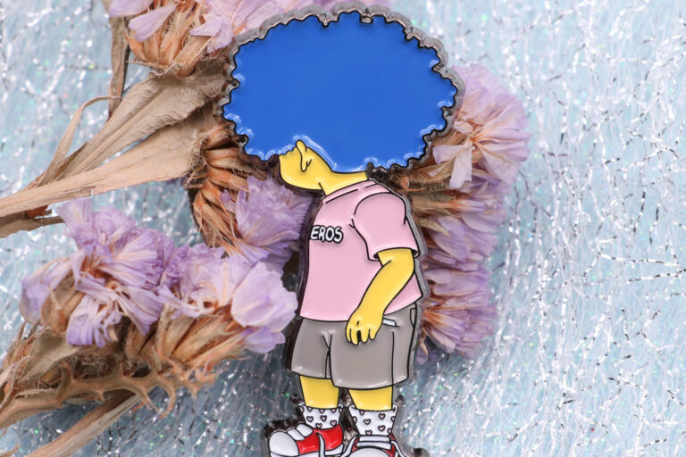 Custom Skeleton Shield Cap Pins