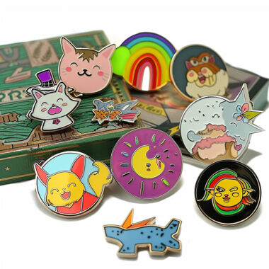 Custom Glitter Enamel Pins