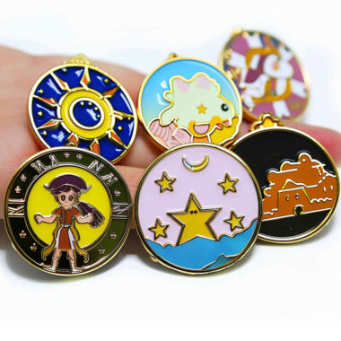 Custom Glitter Enamel Pins