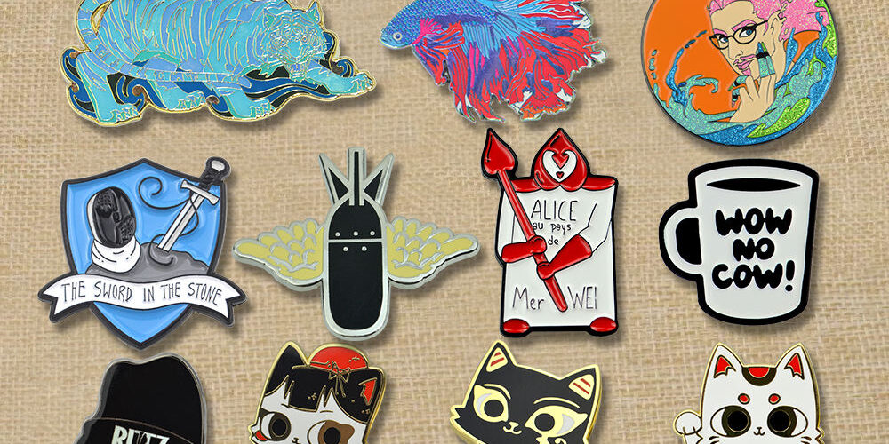 hard enamel lapel pin custom design