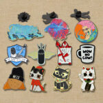hard enamel lapel pin custom design