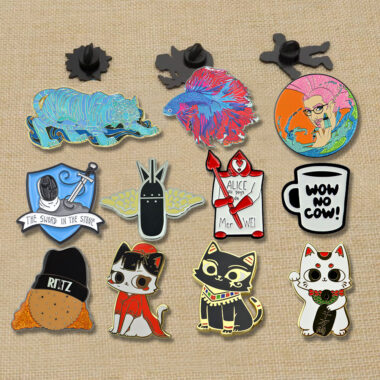 hard enamel lapel pin custom design