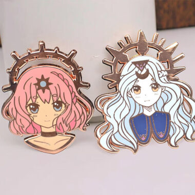 hard enamel lapel pin custom design