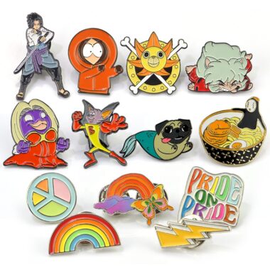 hard enamel lapel pin custom design