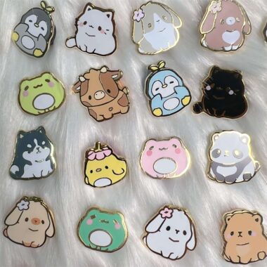 metal lapel pins with gold plating