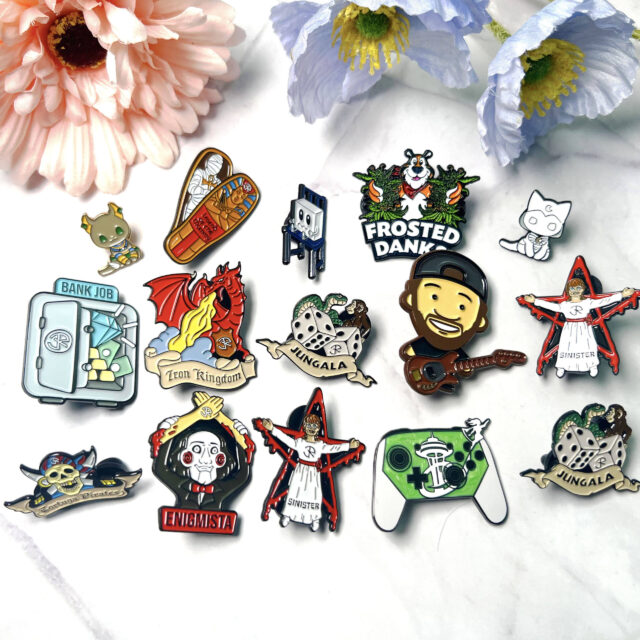 metal lapel pins with gold plating