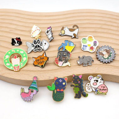 cartoon enamel lapel pins