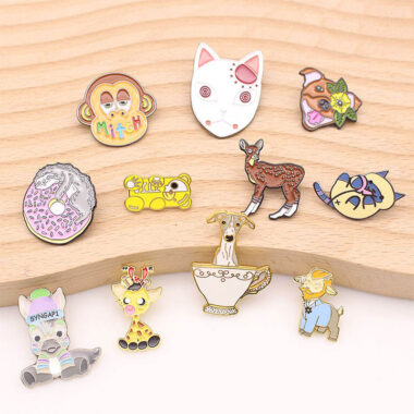 cartoon enamel lapel pins