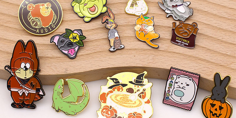 cartoon enamel lapel pins