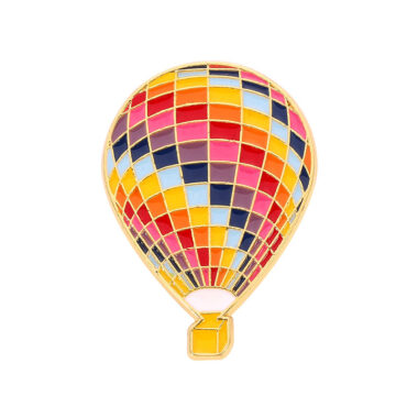 balloon travel enamel pin