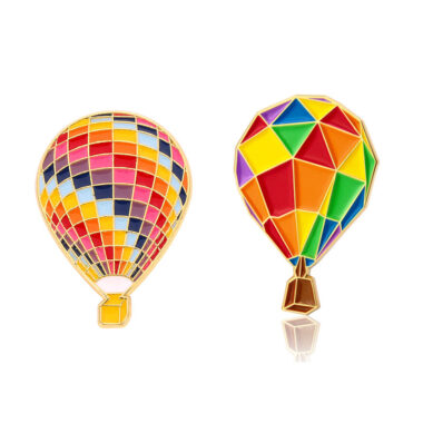 balloon travel enamel pin