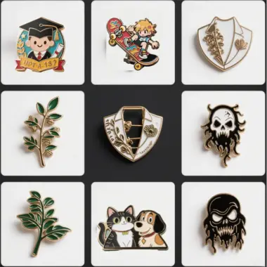 enamel lapel pins with backing cards